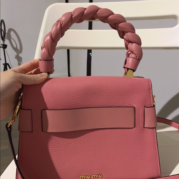 Pink miumiu handbag with straps - Picture 2 of 7